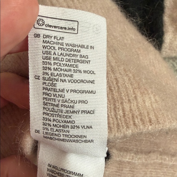 & Other Stories Wool and Mohair Blend Mock Neck Stripe Sweater - Picture 7 of 10